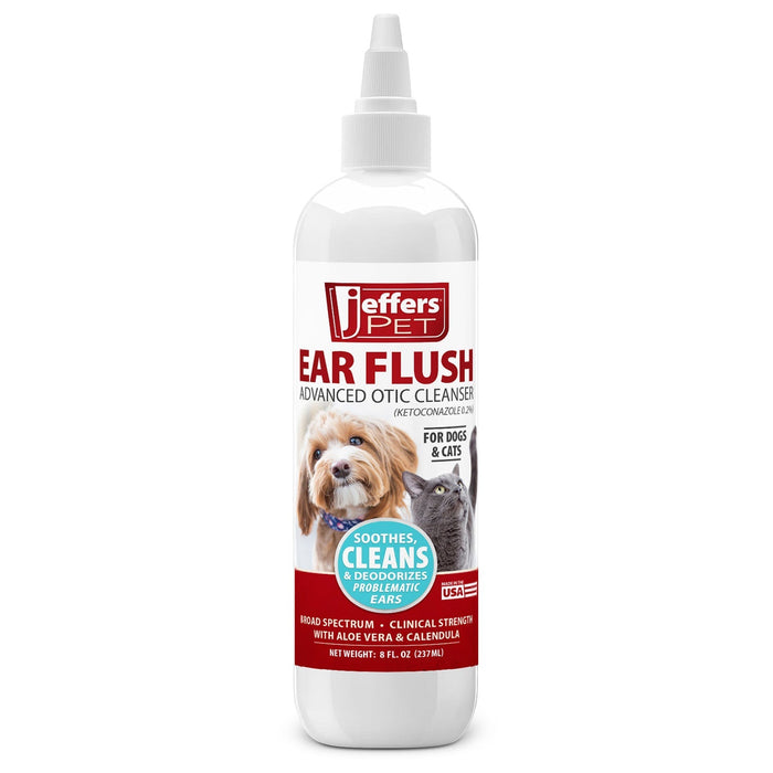 Jeffers Ear Flush and Anti - Itch Ear Drop Bundle for Dogs & Cats - JEF2RG-KIT - 3