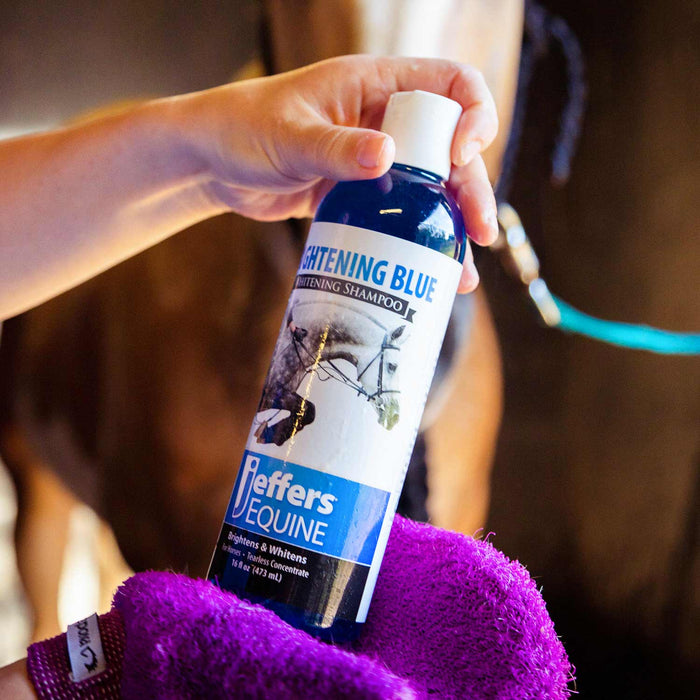 Jeffers Equine Brightening Blue Whitening Horse Shampoo - TZB6 - 16 oz - 2