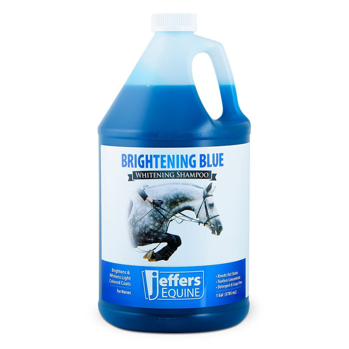 Jeffers Equine Brightening Blue Whitening Horse Shampoo - TZB8 - gallon - 8