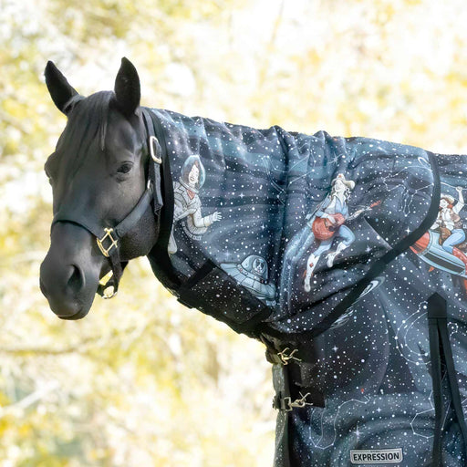 Jeffers Expression 1200 Denier Horse Blanket Neck Rug, 0g - JEFCGL - PreSale Cosmic Cowgirl - Small - 1