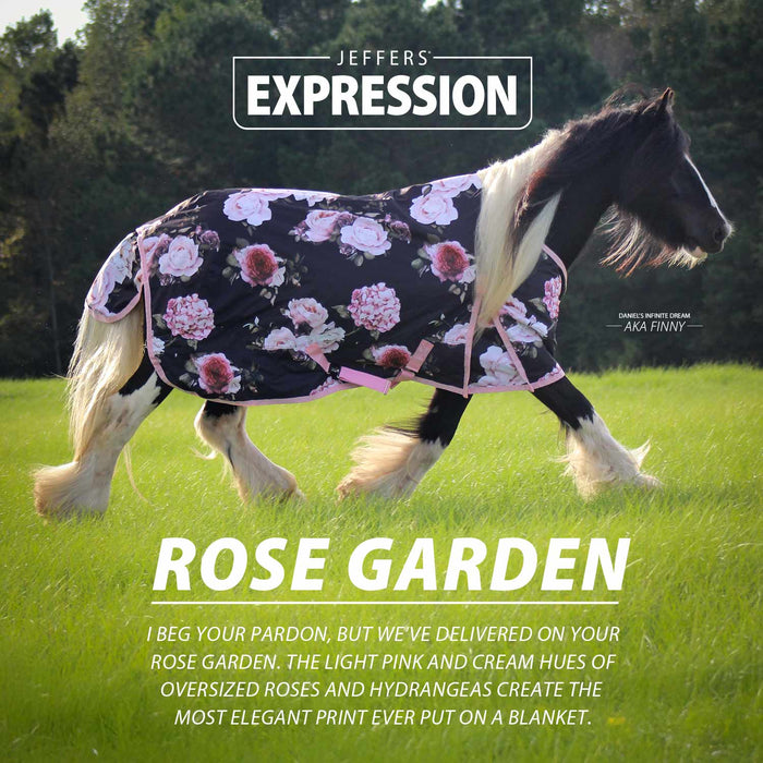 Jeffers Expression 1200 Denier Standard Neck Turnout Horse Blanket, 240 Gram - JEF2FG - Skater Cowgirl - 66" - 24