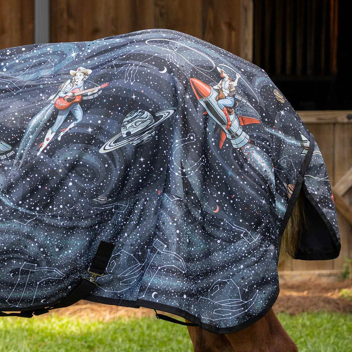 Jeffers Expression 1200 Denier Standard Neck Turnout Horse Blanket, 240 Gram - JEFCF1 - PreSale Cosmic Cowgirl - 66" - 4