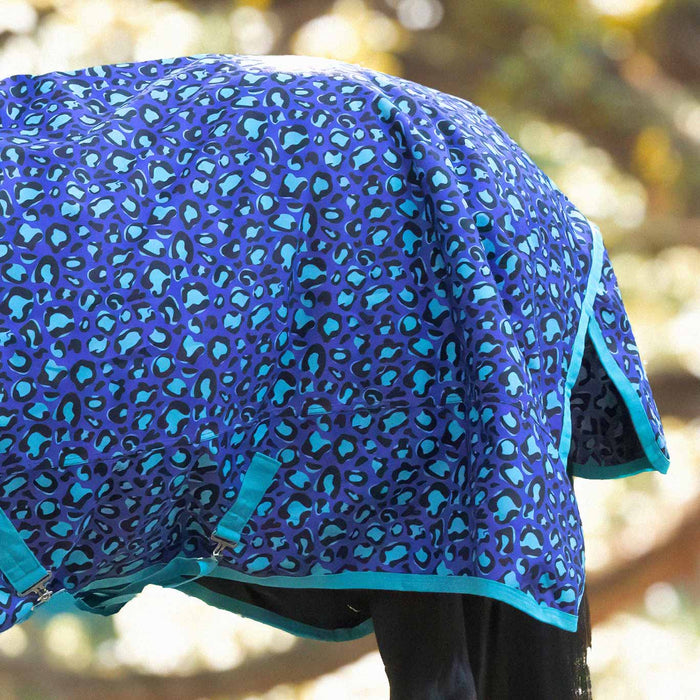 Jeffers Expression 1200 Denier Standard Neck Turnout Horse Blanket, 240 Gram - JEFCF9 - Maya Cheetah - 66" - 8