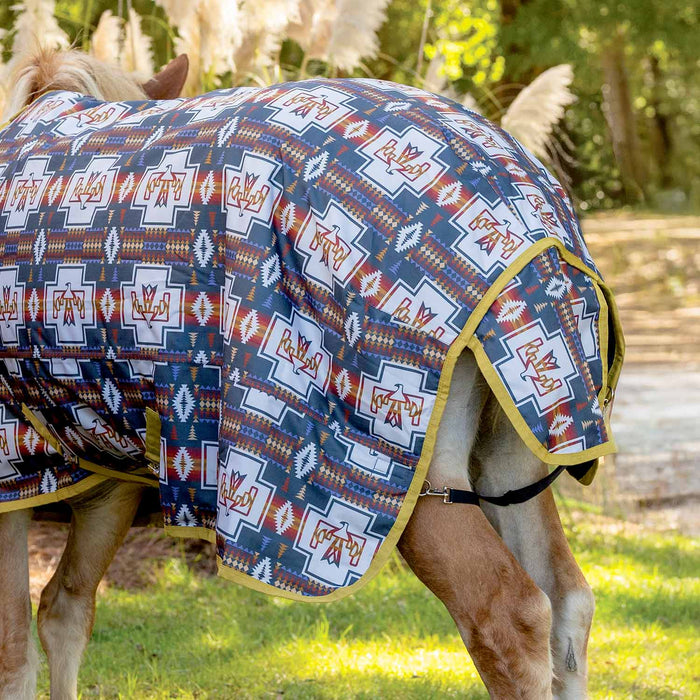 Jeffers Expression 1200D Draft Horse Turnout Blanket, 240 g | Waterproof, Breathable & Safe Design - JEFCHP - PreSale Thunderbird - 87" - 20