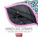 Jeffers Expression 600D Waterproof Ripstop Dog Coat, 240 Gram - JEF2GZ - Party Cheetah - 16" - 6