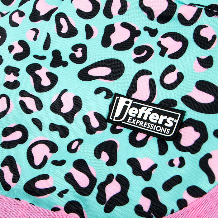 Jeffers Expression 600D Waterproof Ripstop Dog Coat, 240 Gram - JEF2GZ - Party Cheetah - 16" - 9
