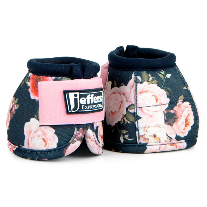 Jeffers Expression No - Turn Bell Boots for Horses, Pair - JEF2LW - Rose Garden - Medium - 2 ct - 6