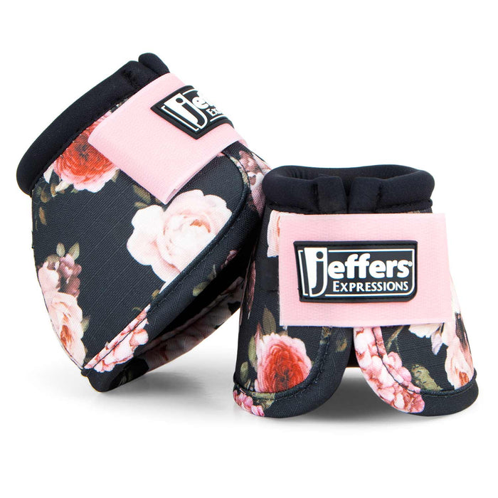 Jeffers Expression No - Turn Bell Boots for Horses, Pair - JEF2LW - Rose Garden - Medium - 2 ct - 1