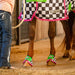 Jeffers Expression No - Turn Bell Boots for Horses, Pair - JEF2LY - Skater Cowgirl - Medium - 2 ct - 16
