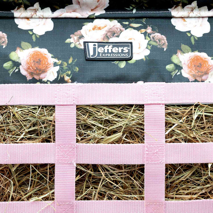 Jeffers Expression Extend - Feed Hay Bag for Horses & Livestock - JEF2JN - Rose Garden - 15