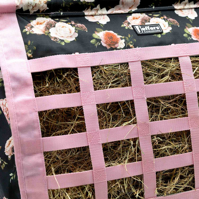 Jeffers Expression Extend - Feed Hay Bag for Horses & Livestock - JEF2JN - Rose Garden - 14
