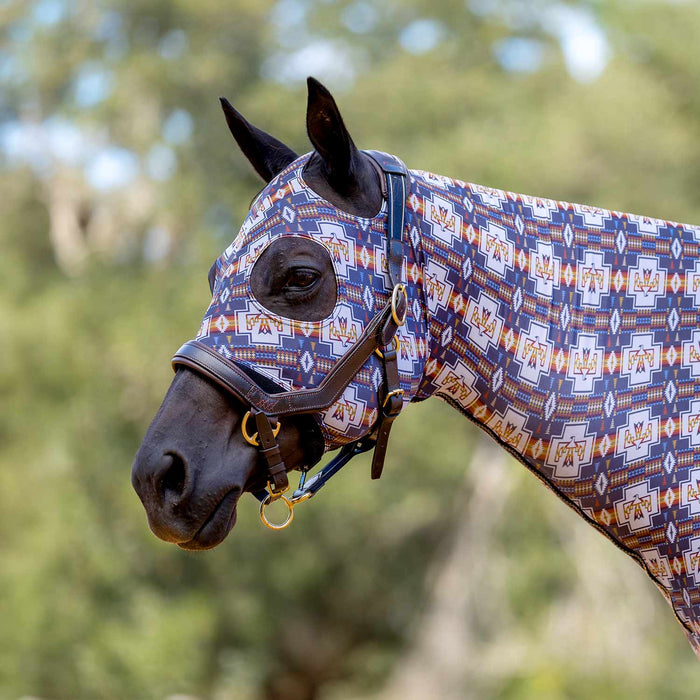 Jeffers Expression Lycra Hood for Horses - JEF2YM - Thunderbird - Cob - 8