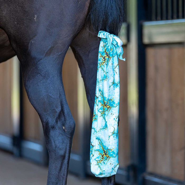 Jeffers Expression Lycra Horse Tail Bag, 24"L - JEF2YL - Bisbee Blue - 17