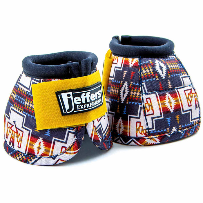 Jeffers Expression No-Turn Bell Boots for Horses, Pair, Nylon - JEF2XV - Thunderbird - Medium - 2 ct - 34