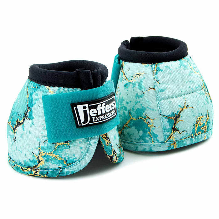 Jeffers Expression No-Turn Bell Boots for Horses, Pair, Nylon - JEF2Y3 - PreSale Bisbee Blue - Medium - 2 ct - 26