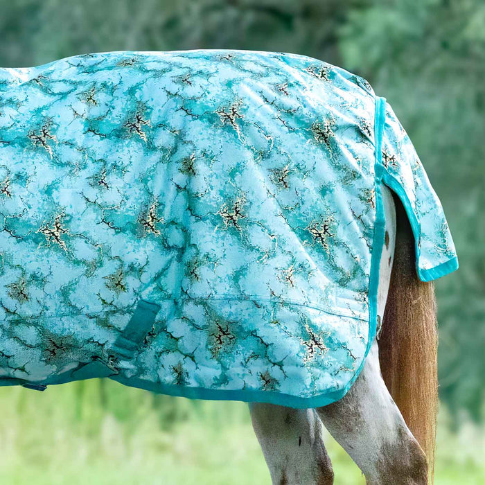 Jeffers Expression Pony 1200 Denier Medium Weight Standard Neck Turnout Blanket, 240g Fill - JEFCHV - PreSale Bisbee Blue - 39" - 9