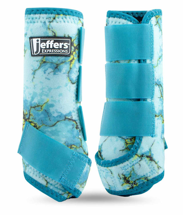 Jeffers Expression Protective Boots for Horses - JEF2X8 - Bisbee Blue - Small - 2 ct - 10