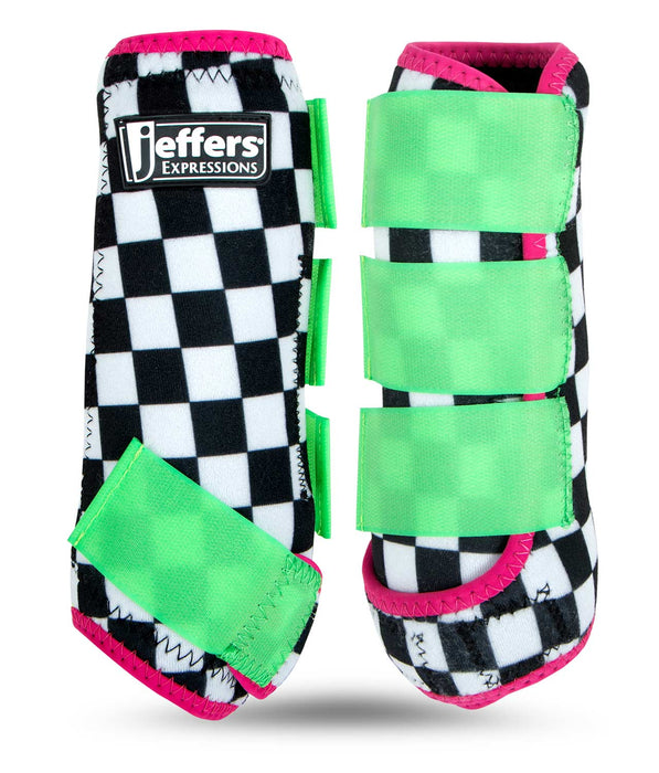Jeffers Expression Protective Boots for Horses - JEF2KU - Skater Cowgirl - Small - 2 ct - 3
