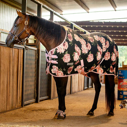 Jeffers Expression Standard Neck Fleece Horse Cooler - JEF2G8 - Rose Garden - 66" - 2