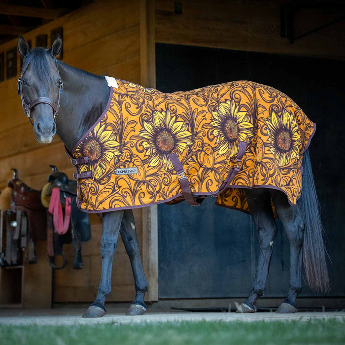 Jeffers Expression Standard Neck Fleece Horse Cooler - JEF2U7 - Equestrian Toile - 66" - 13