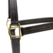 Jeffers Frankfort Triple Stitched Leather Horse Halter with Throat Snap, Adjustable, Breakaway - Ready, Premium Pre - Oiled Leather - JEF15S - Cob - Havana - 1 - 2