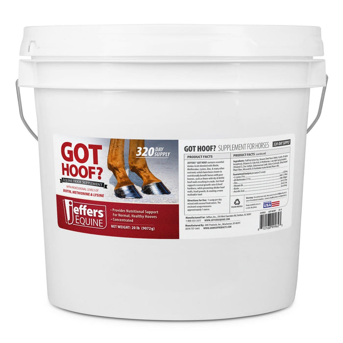 Jeffers Got Hoof? Hoof Builder Supplement for Horses - JAXG1 - 10 lbs - 160 Day Supply - 3
