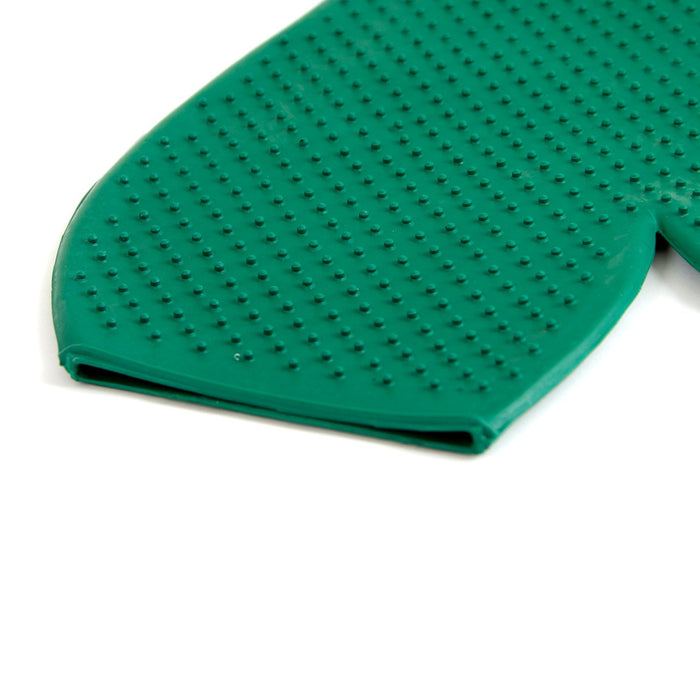Jeffers GROOMIT - Rubber Grooming Glove for Animals - IAGJ - Dark Green - 19