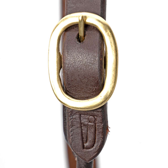 Jeffers Harness Leather Show Halter for Cattle – Includes Lead & Brass Chain - JEF01H - Havana - Small - 1 - 3