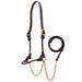 Jeffers Harness Leather Show Halter for Cattle – Includes Lead & Brass Chain - JEF01H - Havana - Small - 1 - 1
