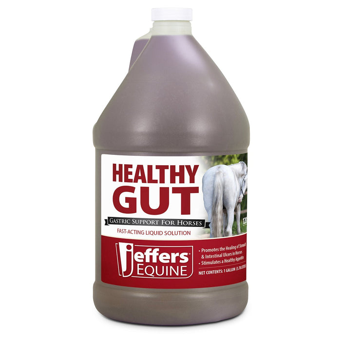 Jeffers Healthy Gut Gastric Support Liquid Supplement for Horses - JEF2PB - Gallon - 128 Day Supply - 1 - 4