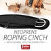 Jeffers Heavy - Duty Western Neoprene Roping Cinch with Stainless Steel Hardware - Y7RT - Black - 28" - 3