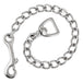 Jeffers Horse Lead Chain with Bolt Snap End & Square Eye Swivel End - IABG - 20" - Nickel - plated - 1