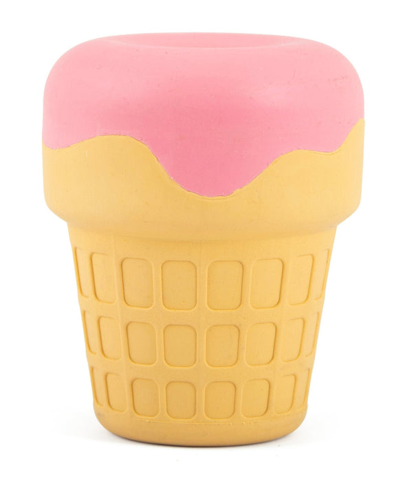 Jeffers Ice Cream Cone Natural Rubber Stuffable Treat Dispensing Dental Dog Chew Toy - I7QV - Multi - Medium - 1 - 12