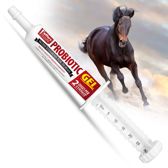 Jeffers IverPro 2 Pack Horse Dewormer Paste with Probiotic Gel, Ivermectin 1.87% Equine Parasite Control & Digestive Support - JEF2A1-KIT - 2 Pack - 9