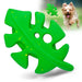Jeffers Leaf Shaped Natural Rubber Dog Chew Toy with Dental Benefits and Vanilla Scent for Medium Chewers - I7Q6 - Green - Medium - 1 - 1