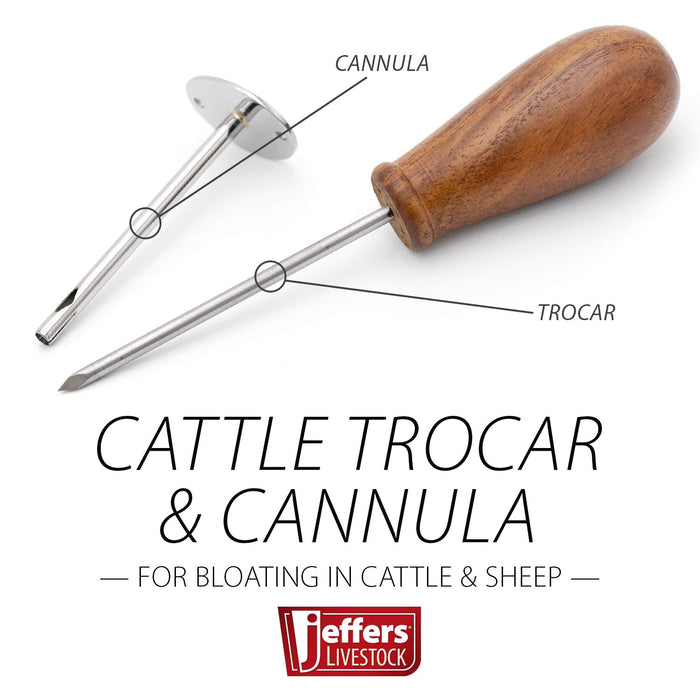 Jeffers Livestock Trocar and Cannula Veterinary Instrument - JIT2 - 2