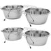 Jeffers Low Profile Stainless Steel Double Diner Pet Bowls - G3D1-2PK - 16 oz - 2 Pairs - 6