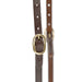 Jeffers LuxeLeather Heavy Oiled Sliding Ear Headstall with Water Tie Bit Ends for Horses - JEF13U - Heavy Oiled - Full - 1 - 3