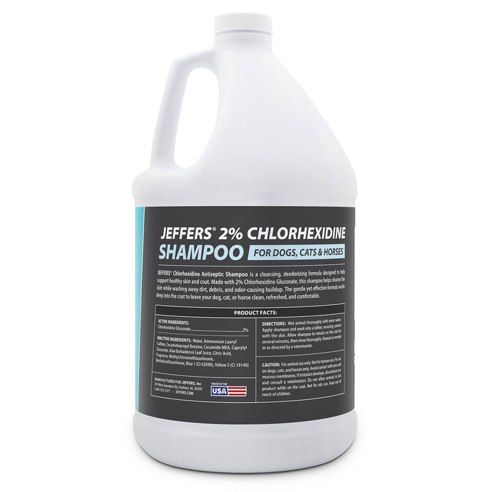 Jeffers Medicated 2% Chlorhexidine Shampoo for Dogs, Cats & Horses - JEFFFG - 128 oz - 1 - 7