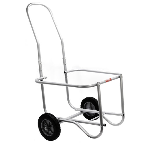 Jeffers Muck Bucket Cart, Galvanized Steel Waste Bucket Carrier - IA9U - Silver - Each - 1