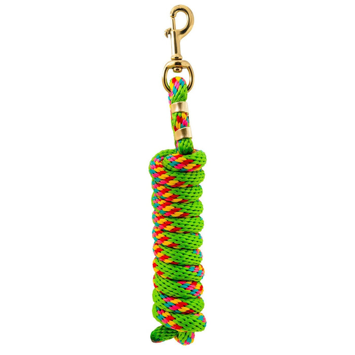 Jeffers Neon Poly Lead Rope with Bolt Snap, 8' - XQEE - Light Green - 1 - 15