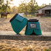 Jeffers No-Turn Bell Boots for Horses, Solid Colors, 2 Count - JEF2YB - Medium - Emerald Green - 2 ct - 34