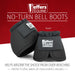 Jeffers No - Turn Bell Boots for Horses, Solid Colors, 2 ct - JEF2MD - Medium - Black - 2 ct - 2