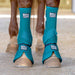 Jeffers No - Turn Bell Boots for Horses, Solid Colors, 2 ct - JEF2YB - Medium - Emerald Green - 2 ct - 29