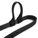 Jeffers Nylon One - Ear Western Horse Headstall - SSNE - Black - 15