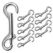 Jeffers Open Eye Snap - IABX-10 - Zinc - plated - 4" L - 10 pk - 15