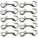 Jeffers Open Eye Snap - IABX-10 - Zinc - plated - 4" L - 10 pk - 5