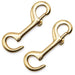 Jeffers Open Eye Snap - IAN3-2 - Brass - 4.75" L - 2 pk - 17