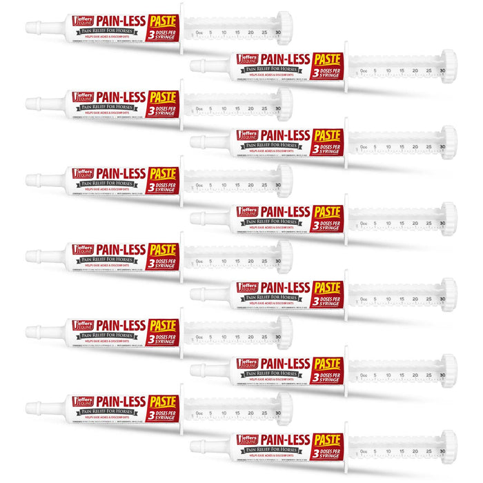 Jeffers Pain - Less Pain Relief Paste for Horses - JEF2P5-KIT - 30 cc - 12 - 7