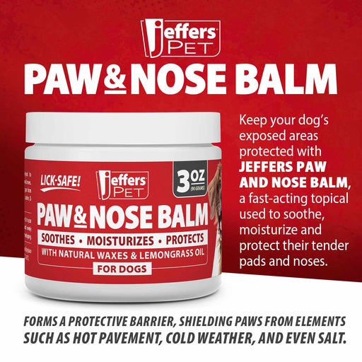 Jeffers Paw and Nose Protection Balm for Dogs, 3 ounce - JEFZWE - 3 oz - 2